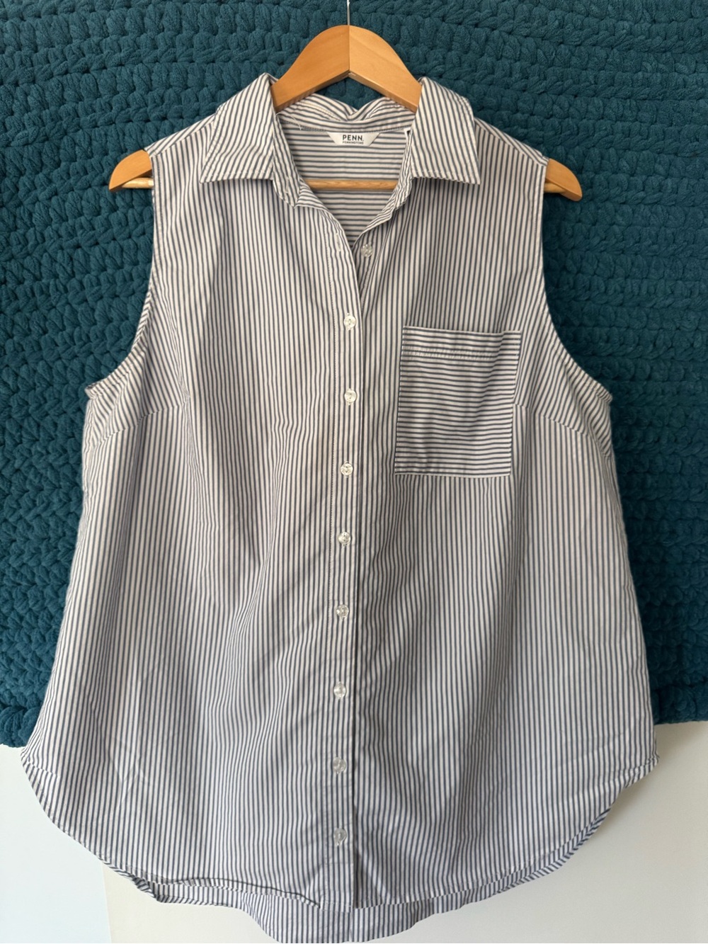 PENN Blue striped blouse - Size X
